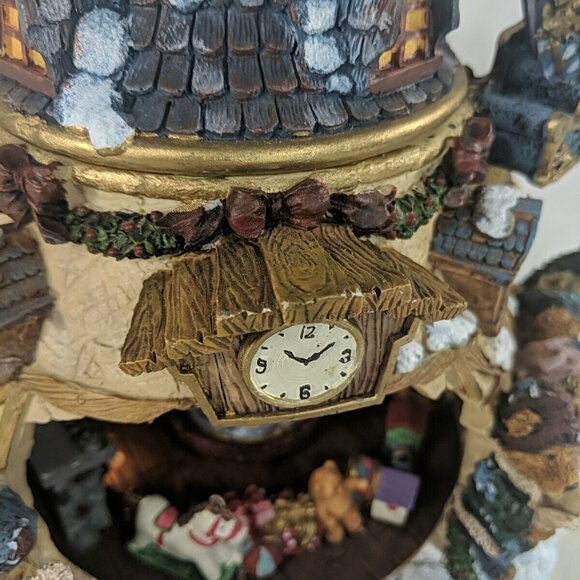 Boyd's Bears Silent Night Musical Light Teapot Figure Christmas Music Box Rotate - Picture 10 of 16